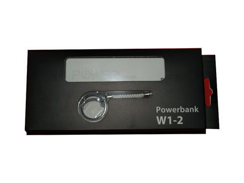 USB-Powerbank W1-2, 2600 mAh, weiß