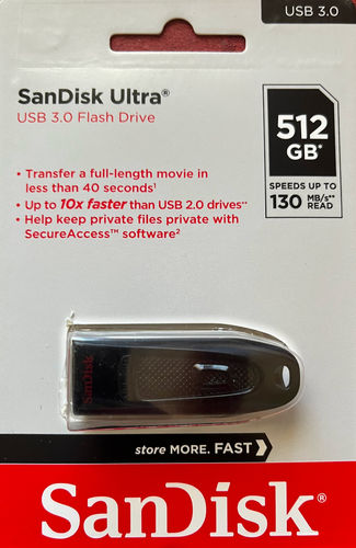 USB Stick SANDISK 512 GB mit Linux OS - ARCADE